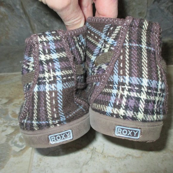 Roxy Shipwreck Fur lined Flannel boot Womens 8 - Picture 3 of 9